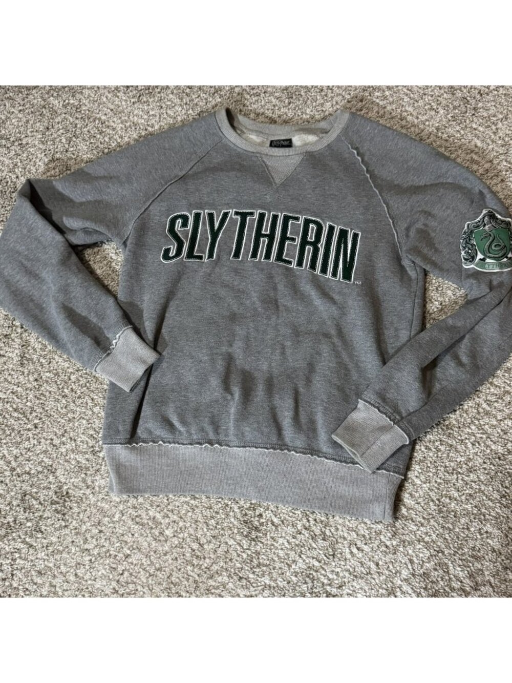 Harry Potter Slytherin Sweatshirt Men's Small Warner Bros Studio Tour London